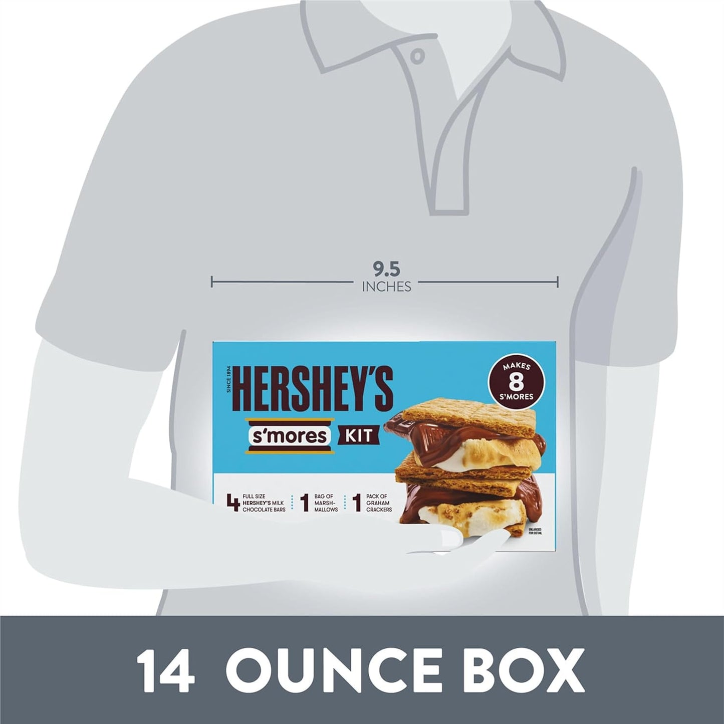 HERSHEY'S S'mores Kit Box, 14 oz