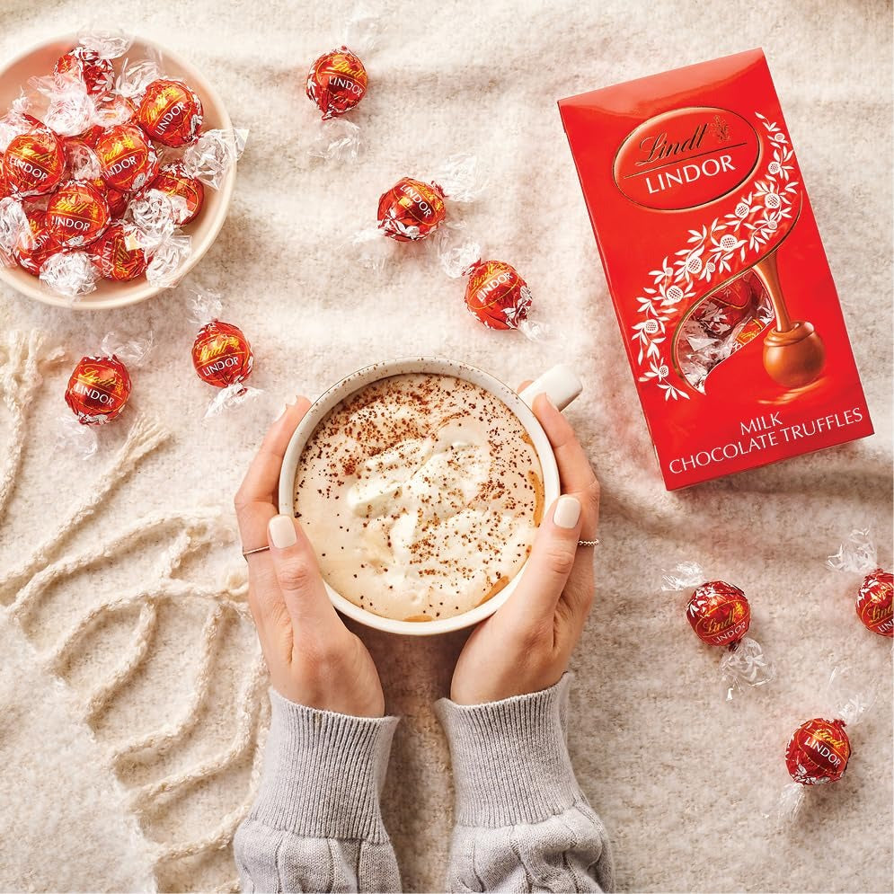Lindt LINDOR 70% Extra Dark Chocolate Truffles, Dark Chocolate Candy with Smooth, Melting Truffle Center, Great for Gift Giving, 5.1 oz. Bag (6 Pack)