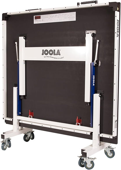 JOOLA Inside Professional MDF Indoor Ping Pong Table with Quick Clamp Table Tennis Net and Post Set - 10 Minute Easy Assembly - Tournament Quality - Foldable with Single Player Playback Mode