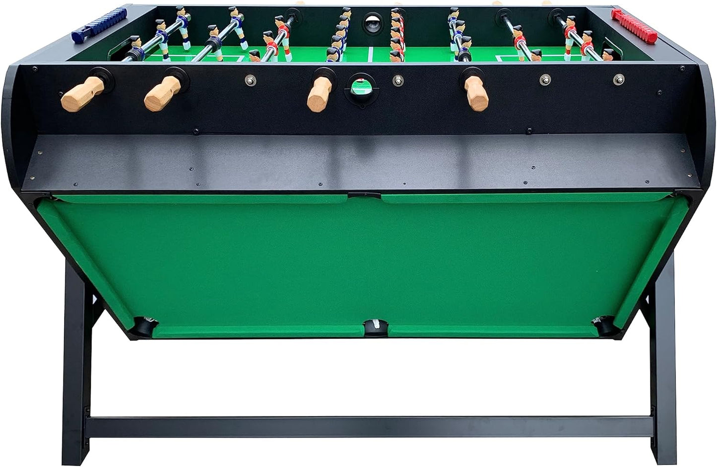 KICK Triplex 55″ Telescopic Rods 3-in-1 Swivel Multi Game Table - Combo Game Table Set - Billiards, Air-Hockey and a Foosball for Home, Game Room, Friends and Family!