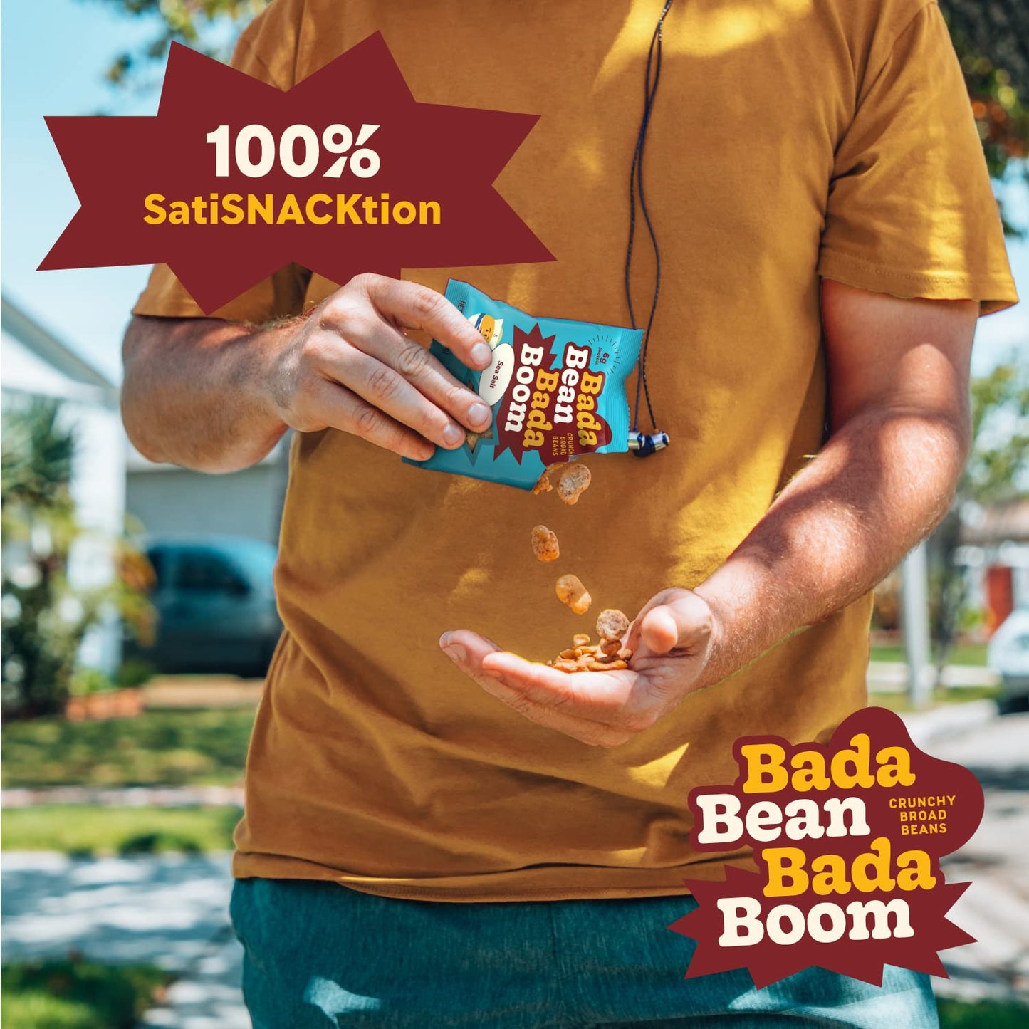 Bada Bean Bada Boom Plant-Based Protein, Gluten Free, Vegan, Crunchy Roasted Broad (Fava) Bean Snacks, 110 Calorie Packs, The Classic Box Variety Pack, 1 Ounce (Pack of 24)