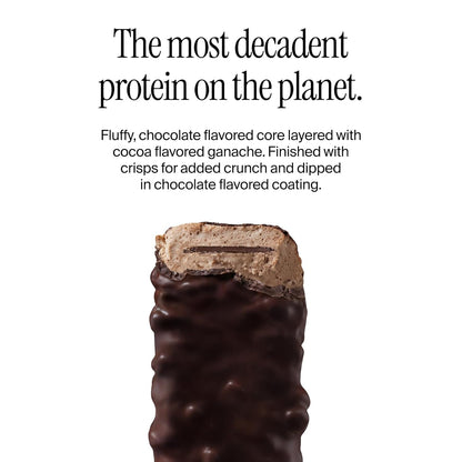 David Bronze High Protein Bars - Double Chocolate Crunch Flavor - 0g of Sugar, Low Carb, Gluten Free - 20g of Protein, 150 Calories - On-The-Go Snack, Pack of 12