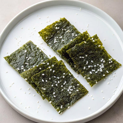 Gimme Seaweed Organic Premium Roasted Seaweed Snacks, Sea Salt, 20 Count, Keto, Vegan, Gluten-Free, Great Source of Omega3s and Iodine, Healthy On-The-Go Snack for Kids and Adults