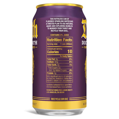Liquid Death, Doctor Death, Soda-Flavored Sparkling Water, 12-Pack (12oz Cans), Low Calorie & No Artificial Sweeteners
