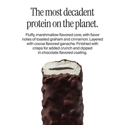 David Bronze High Protein Bars - S'mores Chocolate Crunch Flavor - 0g of Sugar, Low Carb, Gluten Free - 20g of Protein, 150 Calories - On-The-Go Snack, Pack of 12
