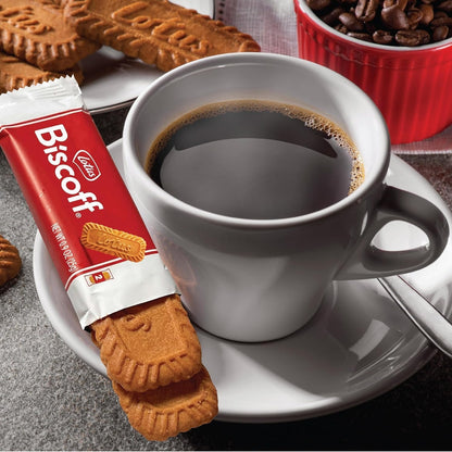 Lotus Biscoff Cookies, Caramelized Biscuit Cookie Snack, Dispenser Box (20 sleeves of 2 extra large cookies) Vegan, 0.9 Ounce (Pack of 20)