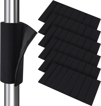 6 Pcs Basement Pole Padding 12 x 24 Inch Garage Hook-and-Loop Pad Fastener Anti Slip Fabric Metal Pole Protection Cover