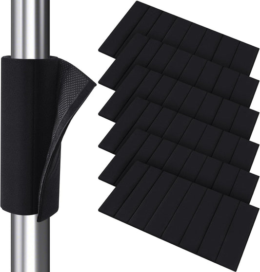 6 Pcs Basement Pole Padding 12 x 24 Inch Garage Hook-and-Loop Pad Fastener Anti Slip Fabric Metal Pole Protection Cover