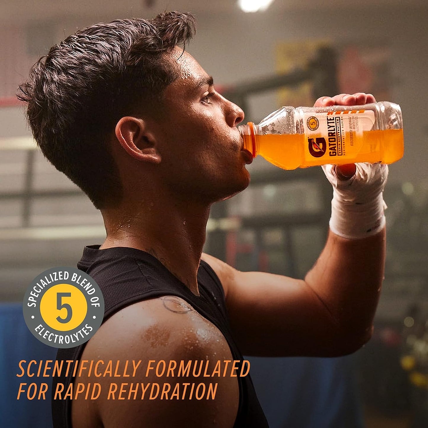 Gatorlyte Rapid Rehydration Electrolyte Drink, 3 Flavor Variety Pack, Specialized Blend of 5 Electrolytes, Lower Sugar, No Artificial Sweeteners, No Artificial Flavors, 20 fl oz Bottles (12 Pack)