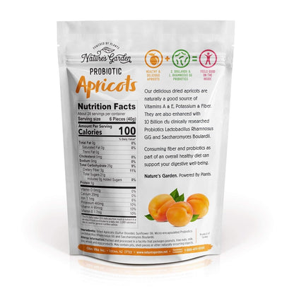 Nature's Garden Probiotic Apricots - Dried Fruit, Plump Dried, Gluten-Free, Dairy-Free, Vegan – Bulk 40 Oz Bag (Pack of 1)