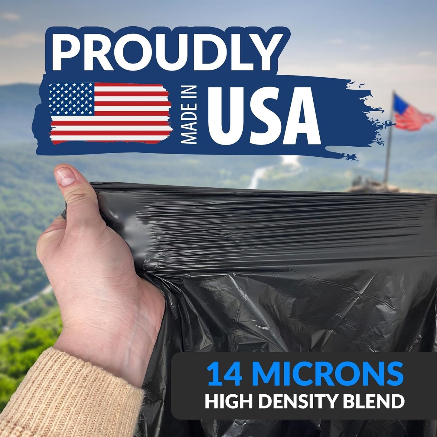 Reli. 40 to 45 Gallon Trash Bags Heavy Duty | 250 Trash Bags | Super Sizeable, Black, Garbage for Serious Cleanup