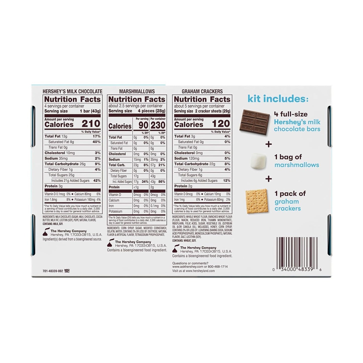 HERSHEY'S S'mores Kit Box, 14 oz