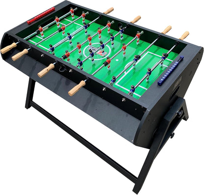 KICK Triplex 55″ Telescopic Rods 3-in-1 Swivel Multi Game Table - Combo Game Table Set - Billiards, Air-Hockey and a Foosball for Home, Game Room, Friends and Family!