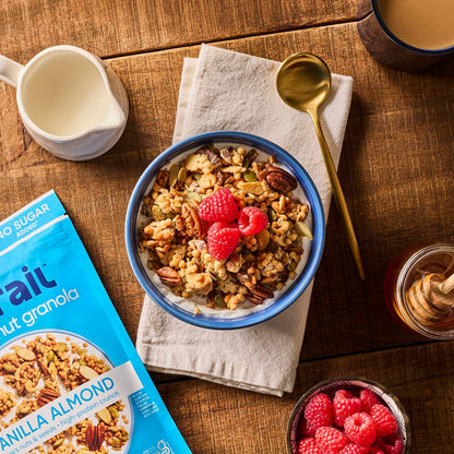NuTrail 17g Protein Nut Granola Cereal, Variety Pack, No Sugar Added, Keto, Low Carb, Gluten Free, Grain Free, Healthy Breakfast 8 oz. 3 Count