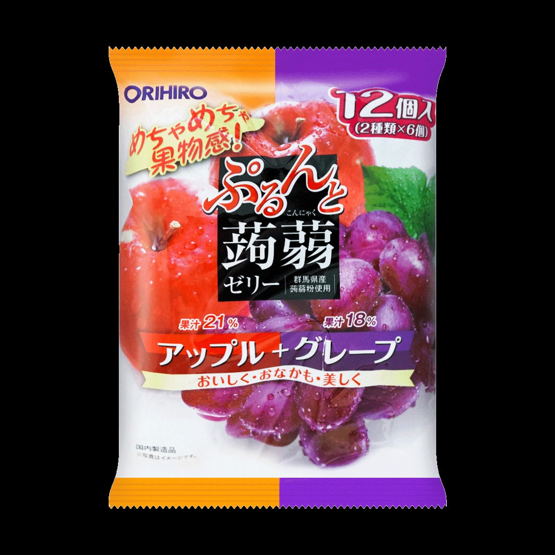 Konjac Jelly Apple and Grape Flavor 20g*12