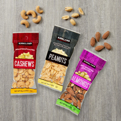 Kirkland Signature Snacking Nuts, Variety Pack, 1.6 oz, 30-count