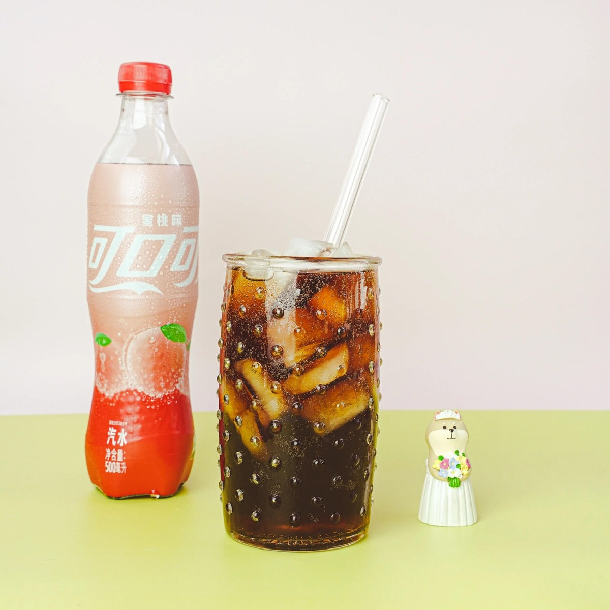 Coca-Cola Honey Peach Flavored,16.9oz *6【6 Packs】