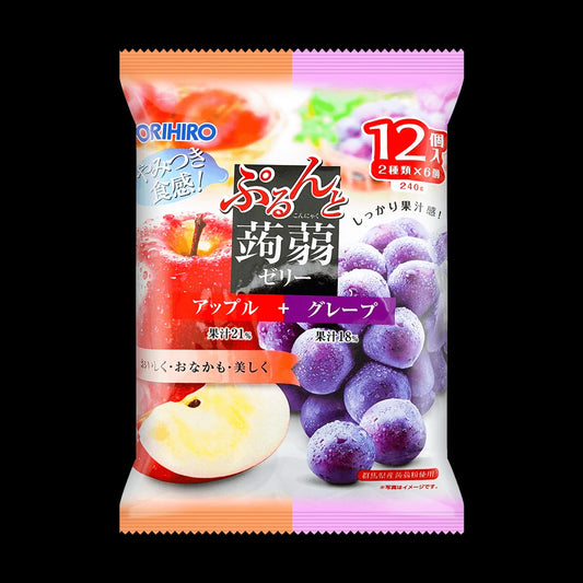 Konjac Jelly Apple and Grape Flavor 20g*12