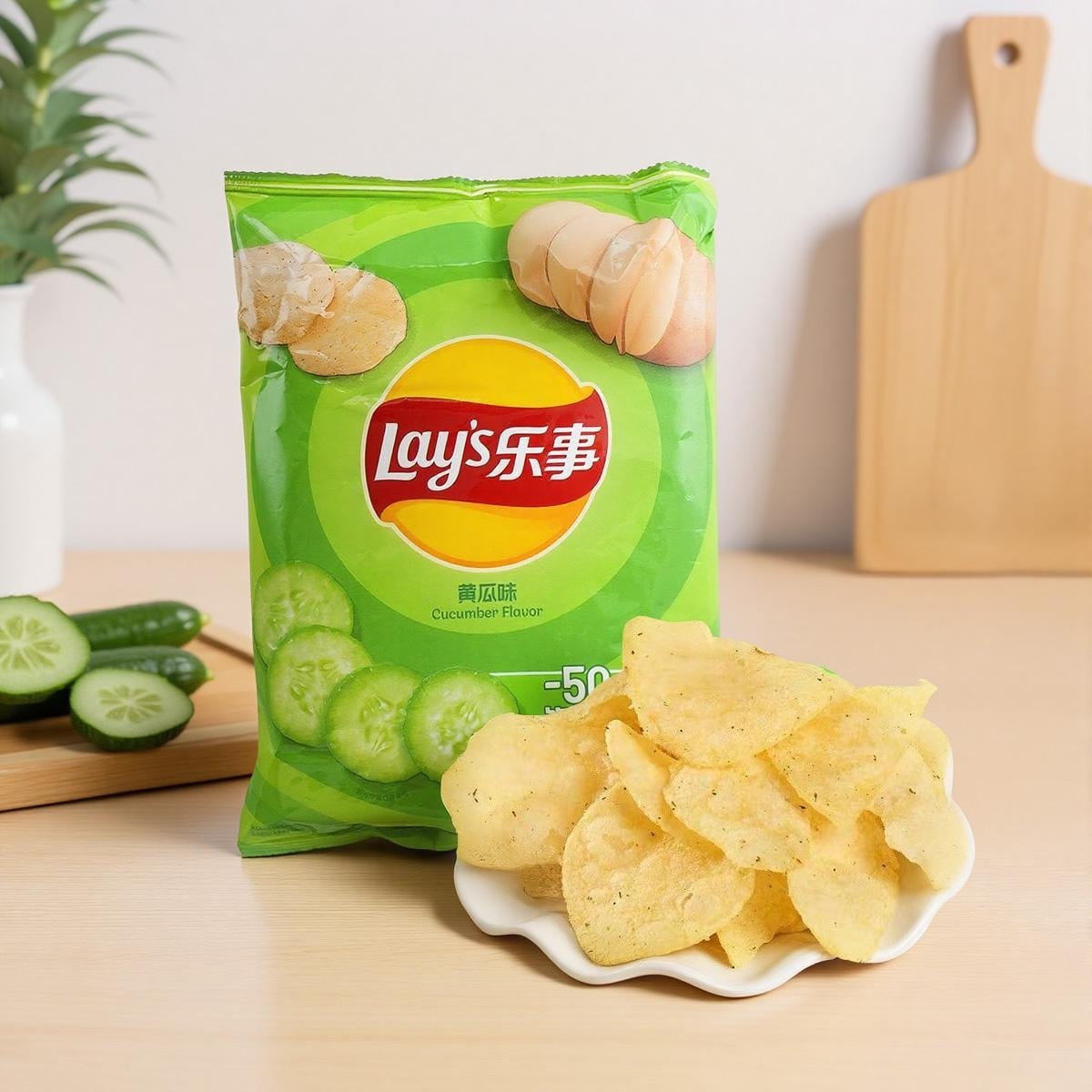 Cucumber Potato Chips, 2.46oz