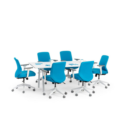 Series A Conference Table, White Legs - 72" x 36"