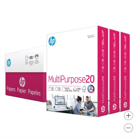 HP Ultra White Multipurpose Printer Paper, Letter, 20lb, 96-Bright, 3 Reams of 500 sheets