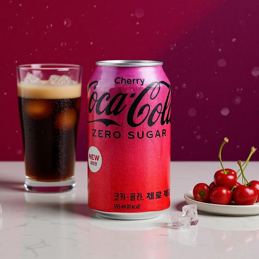 KOREA COCA COLA Cola Zero 0 Sugar 0 Calories Cherry Flavor 12 fl oz