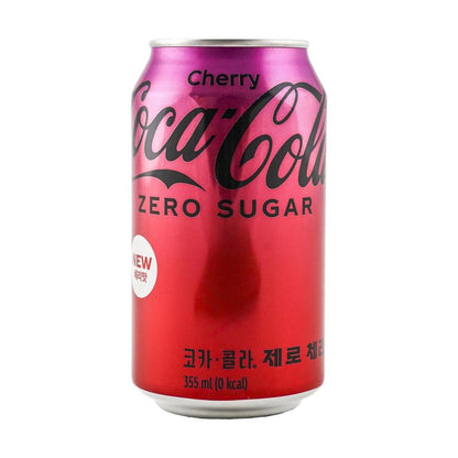 KOREA COCA COLA Cola Zero 0 Sugar 0 Calories Cherry Flavor 12 fl oz