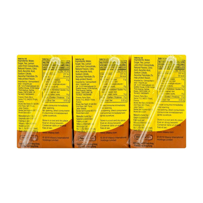 VITASOY Lemon Tea Drink 8.45 fl oz*6 Packs,Packaging May Vary