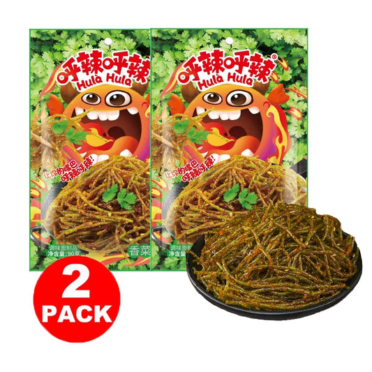 [Spicy and fragrant satisfying your craving] Spicy shredded coriander and spicy strips 90g*2packs