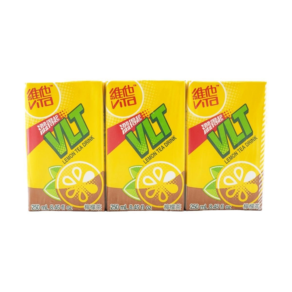 VITASOY Lemon Tea Drink 8.45 fl oz*6 Packs,Packaging May Vary
