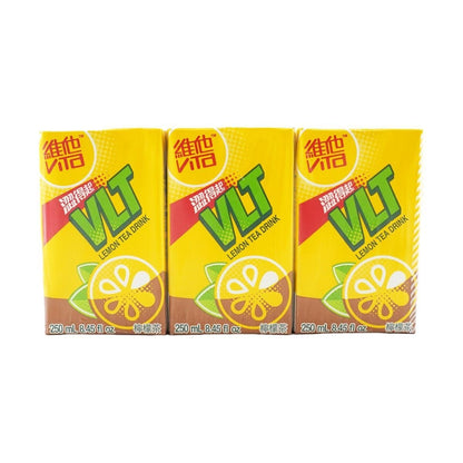 VITASOY Lemon Tea Drink 8.45 fl oz*6 Packs,Packaging May Vary