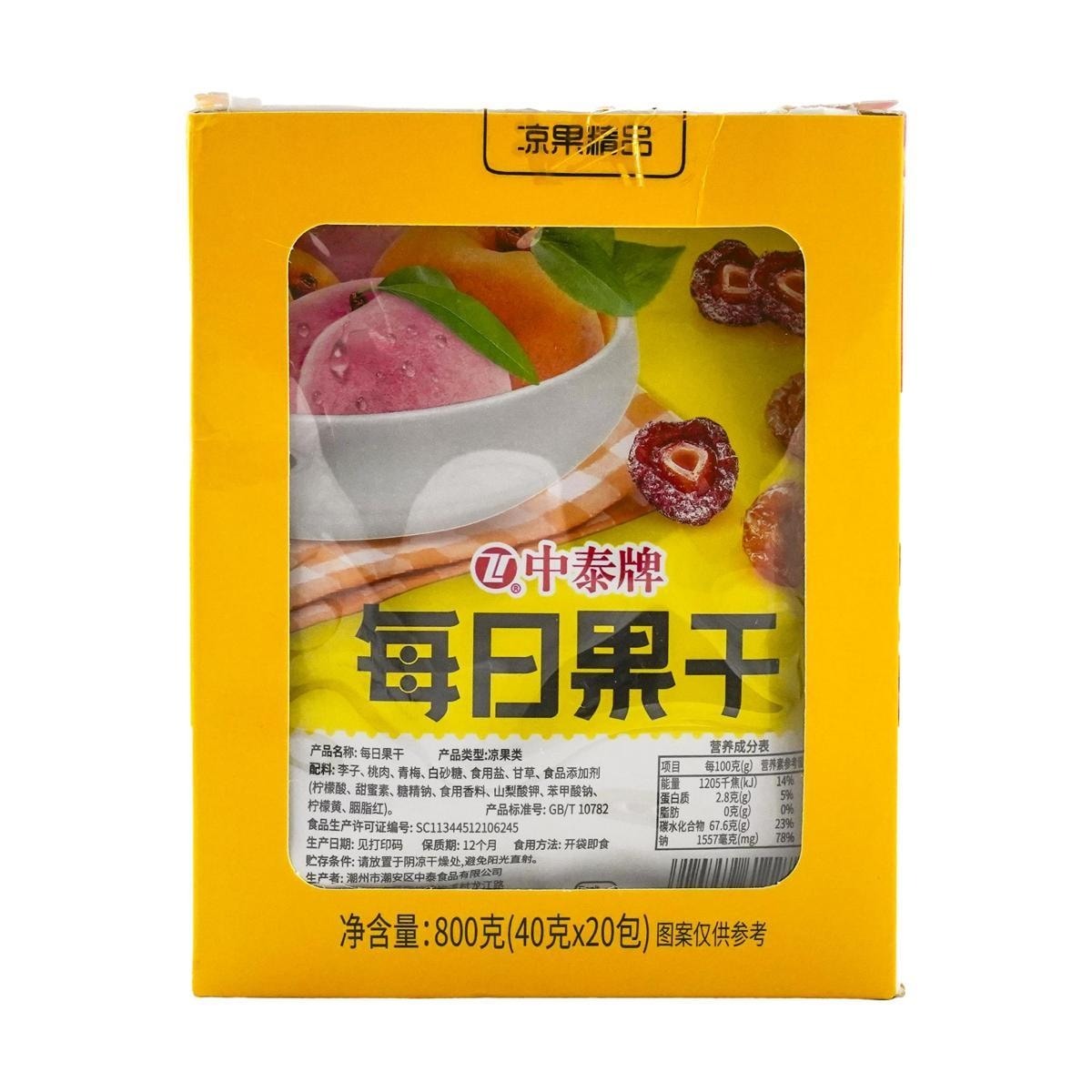 Daily Dried Fruits, 1.41 oz * 20 Packs