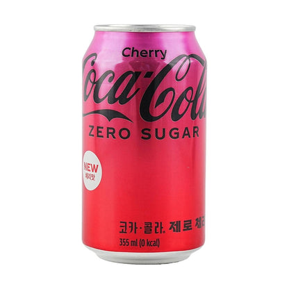 KOREA COCA COLA Cola Zero 0 Sugar 0 Calories Cherry Flavor 12 fl oz