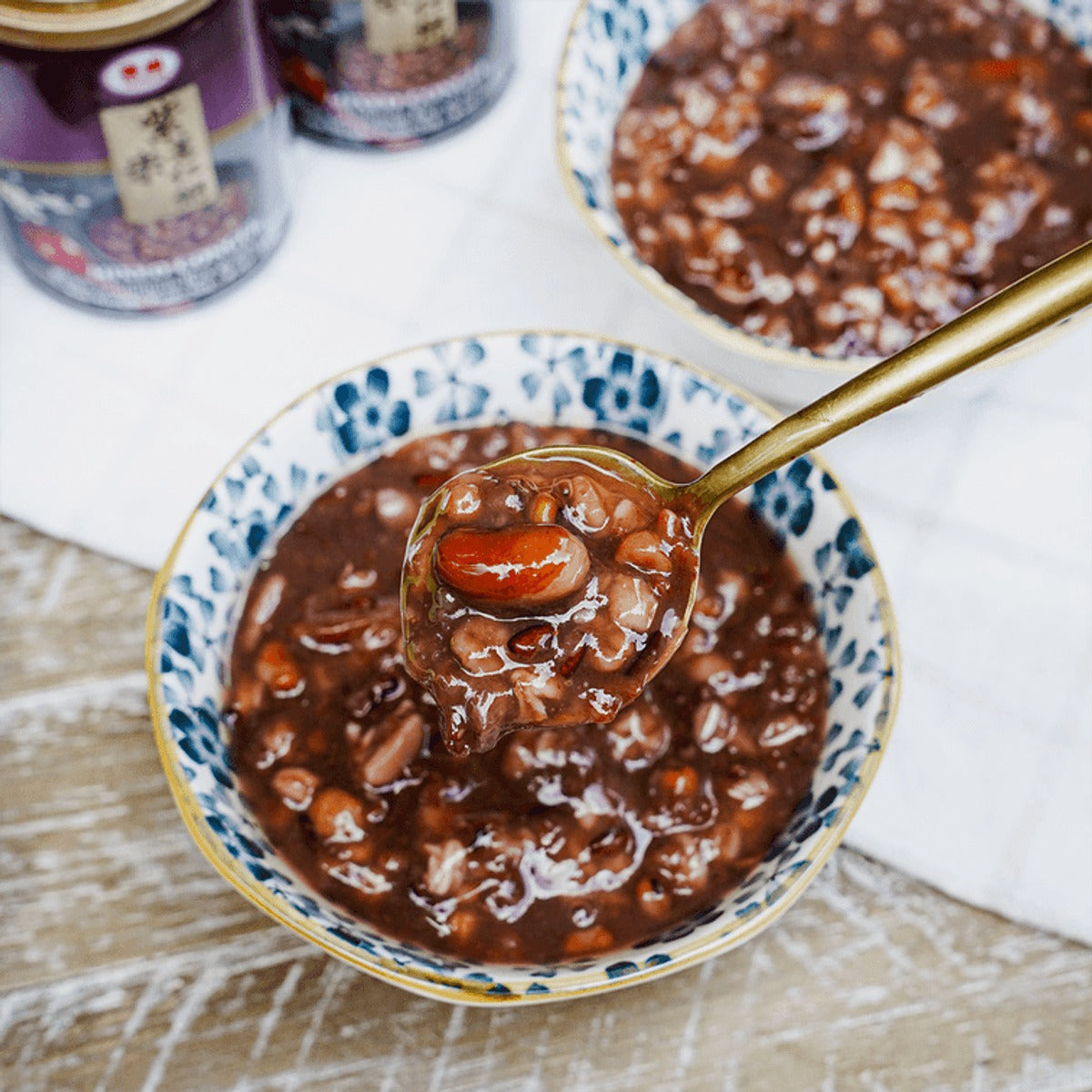 TAISUN 【Value Pack】Mixed Congee - Black Glutinous Rice & Job's Tears, 6 Cans* 9oz