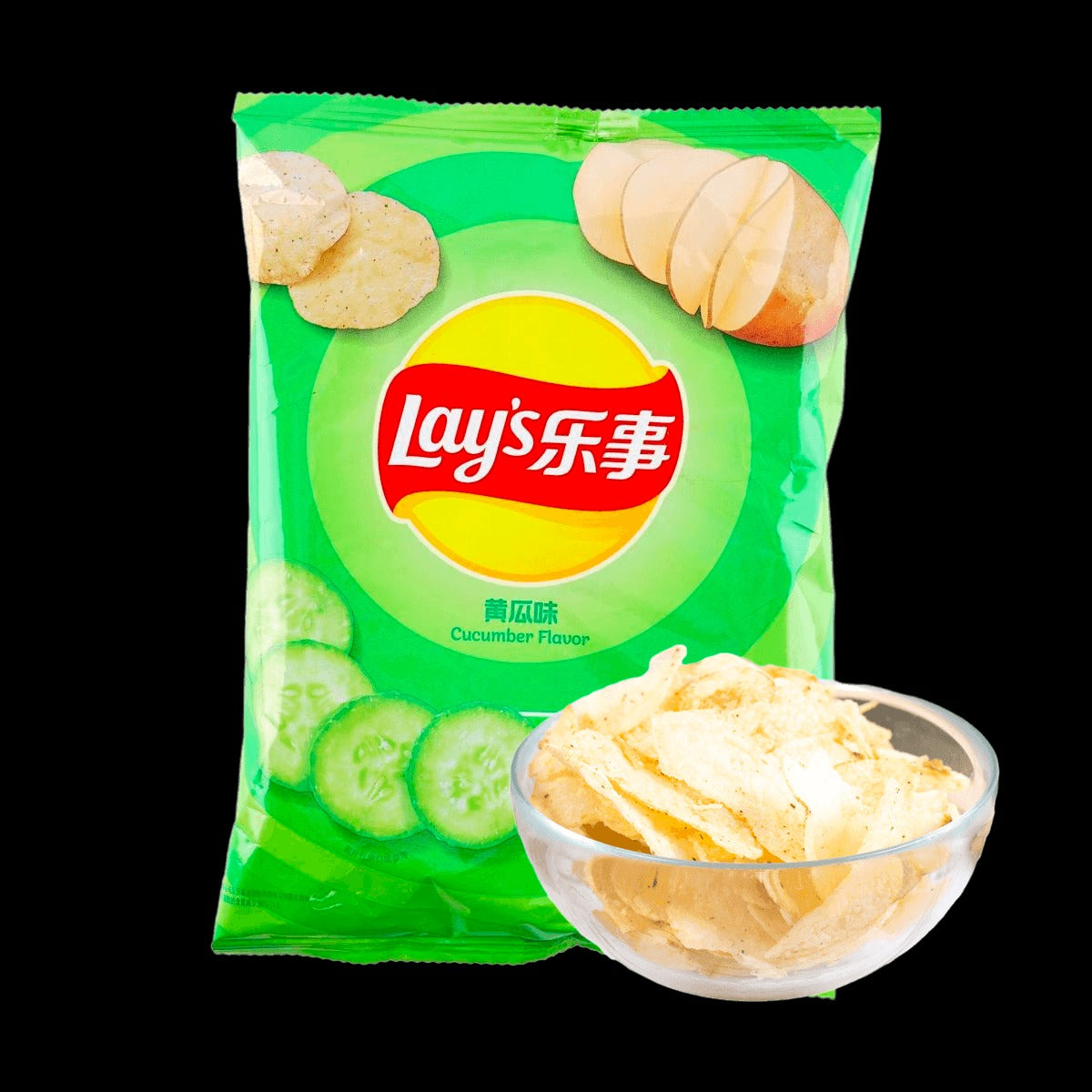 Cucumber Potato Chips, 2.46oz