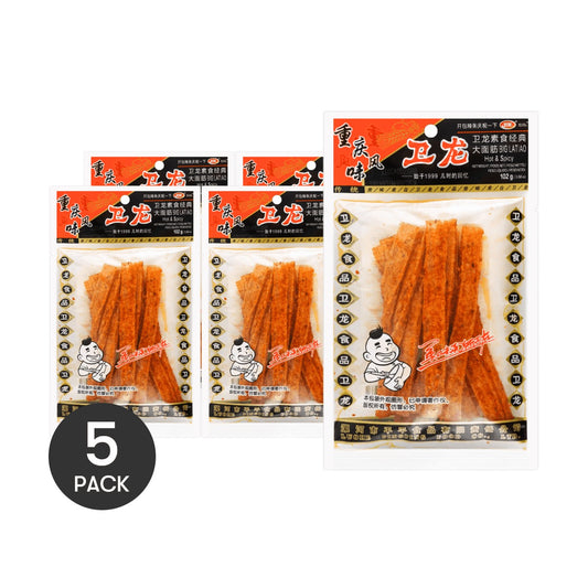 Latiao Spicy Gluten Strips - 5 Packs* 3.59oz
