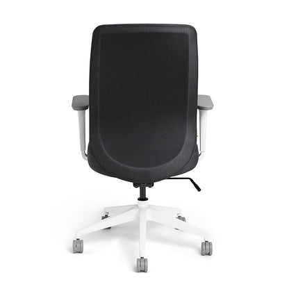 Dark Gray Max Task Chair High Back, White Frame