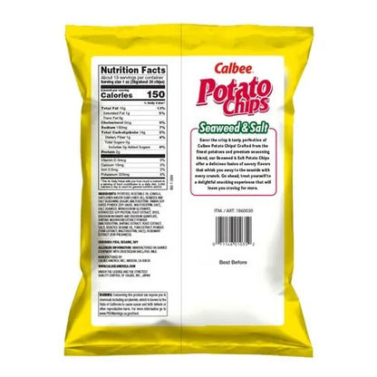 Calbee Seaweed & Salt Flavored Potato Chips, 18.5 oz