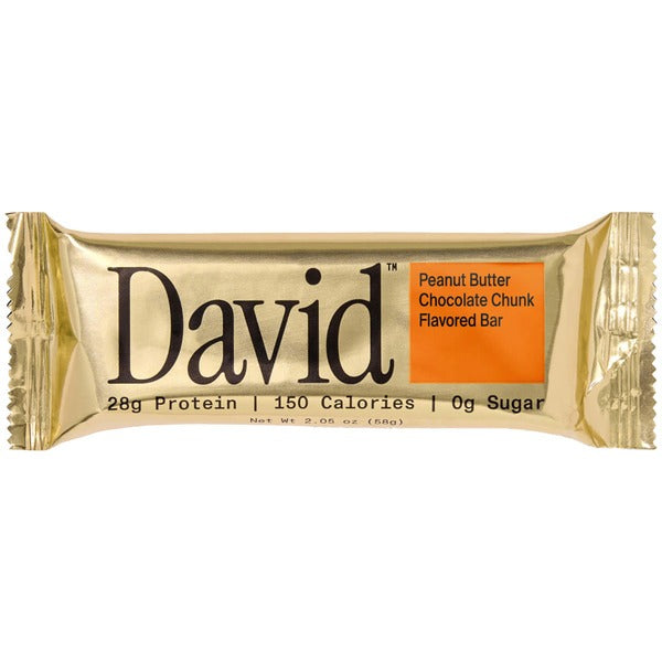 DAVID Peanut Butter Chocolate Chunk Flavored Bar