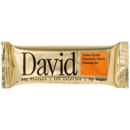 DAVID Peanut Butter Chocolate Chunk Flavored Bar