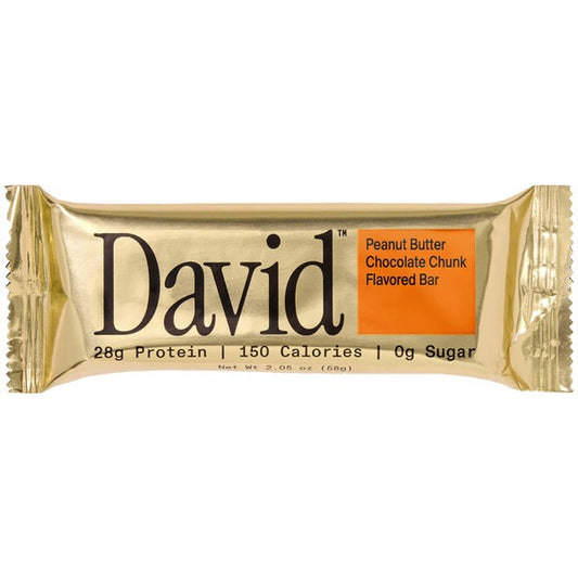 DAVID Peanut Butter Chocolate Chunk Flavored Bar