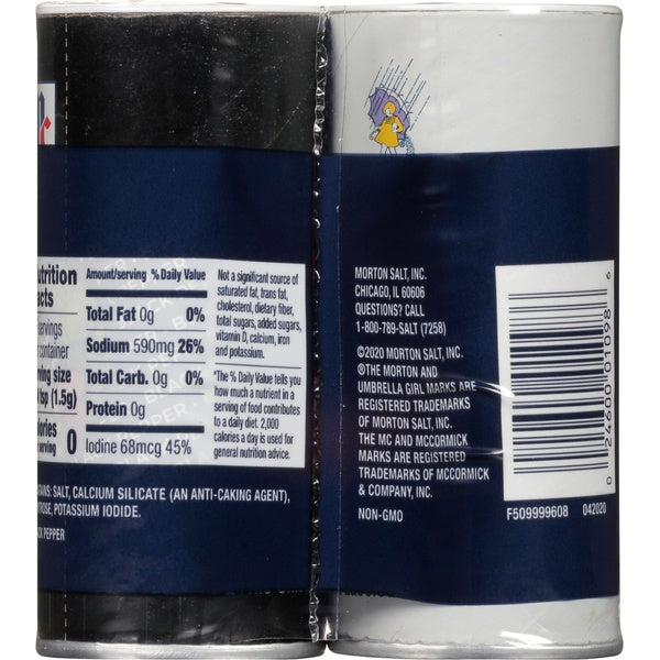 Morton Iodized Salt & Black Pepper