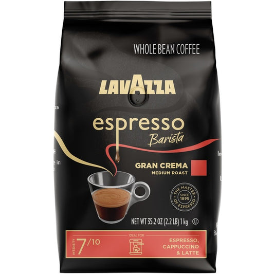Lavazza Espresso Gran Crema Whole Bean Coffee, Medium Roast, 2.2 lbs