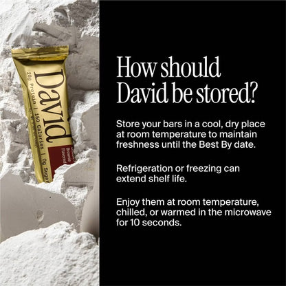 DAVID Peanut Butter Chocolate Crunch Flavored Bars