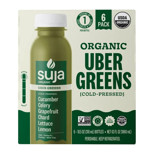 Suja Organic Uber Greens, 10.5 fl oz, 6-count