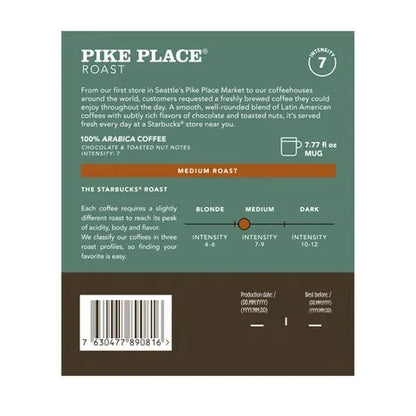Starbucks by Nespresso Vertuo Pike Place Medium Roast Coffee