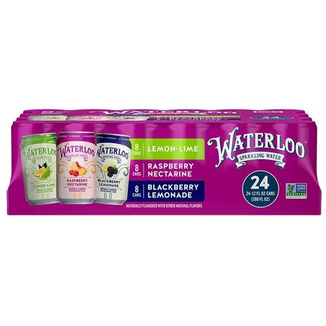 Waterloo Multi Pack Waterloo Sparkling Water, Variety Pack, 12 fl oz, 24-count – DistaX-Veery