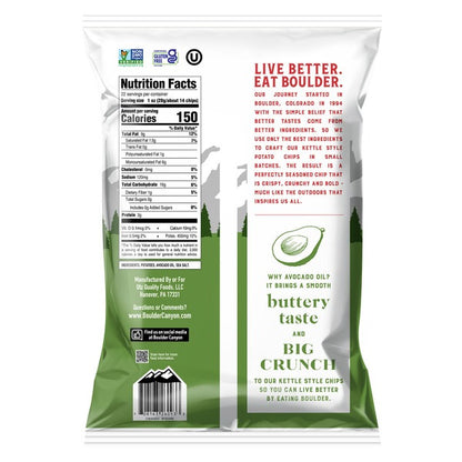 Boulder Canyon Avocado Oil Chips, 22 oz