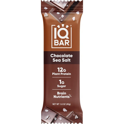 IQBAR Chocolate Sea Salt, Keto + Vegan Protein Bar