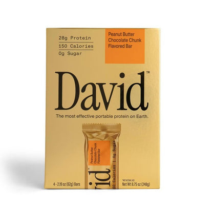 DAVID Peanut Butter Chocolate Crunch Flavored Bars